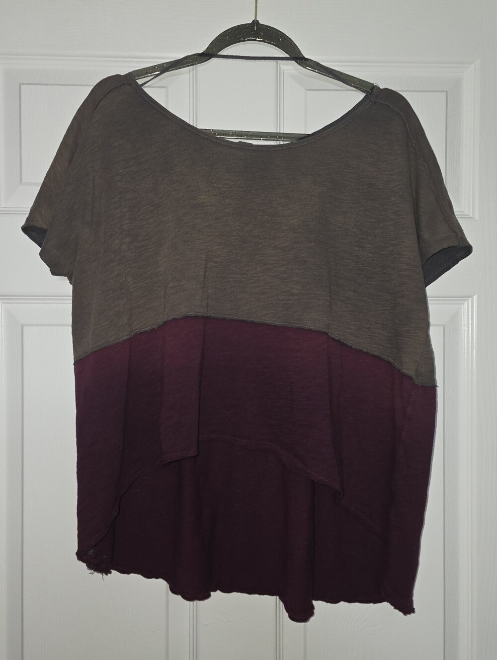 Free People "We The Free" Colorblock Knit Top Size S